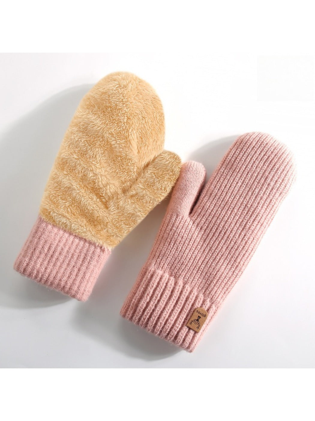Gloving - Double-Layer Knitted Mittens