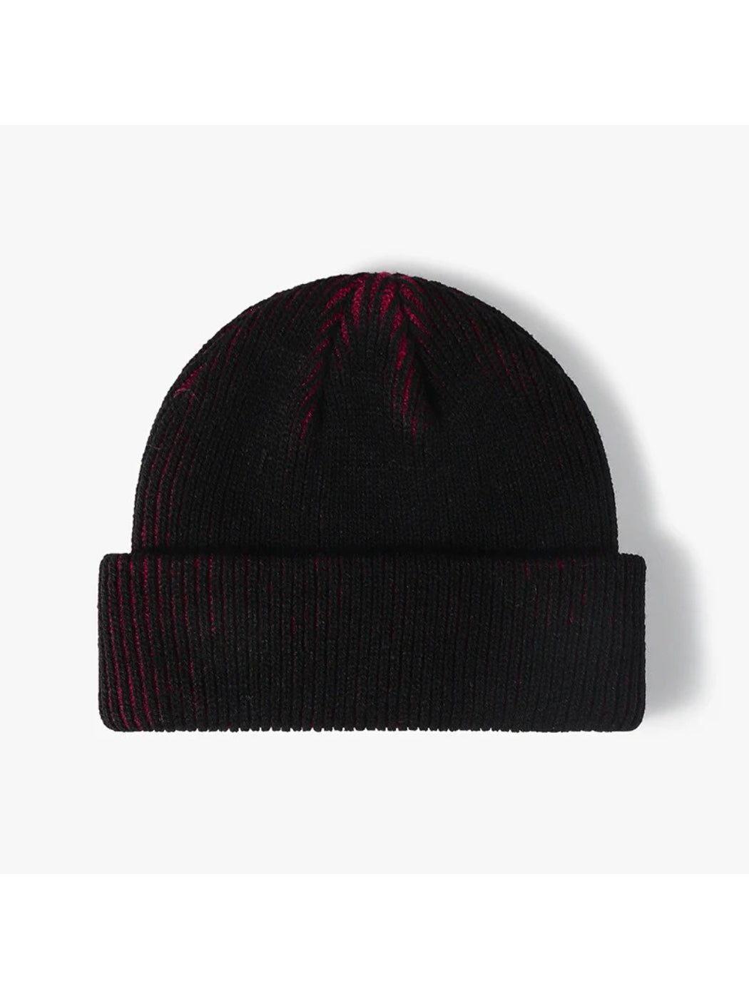 Haila - Contrast-Thread Ribbed Cuffed Knit Beanie