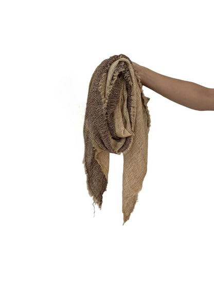 Scarvii - Crinkled Woven-Look Scarf