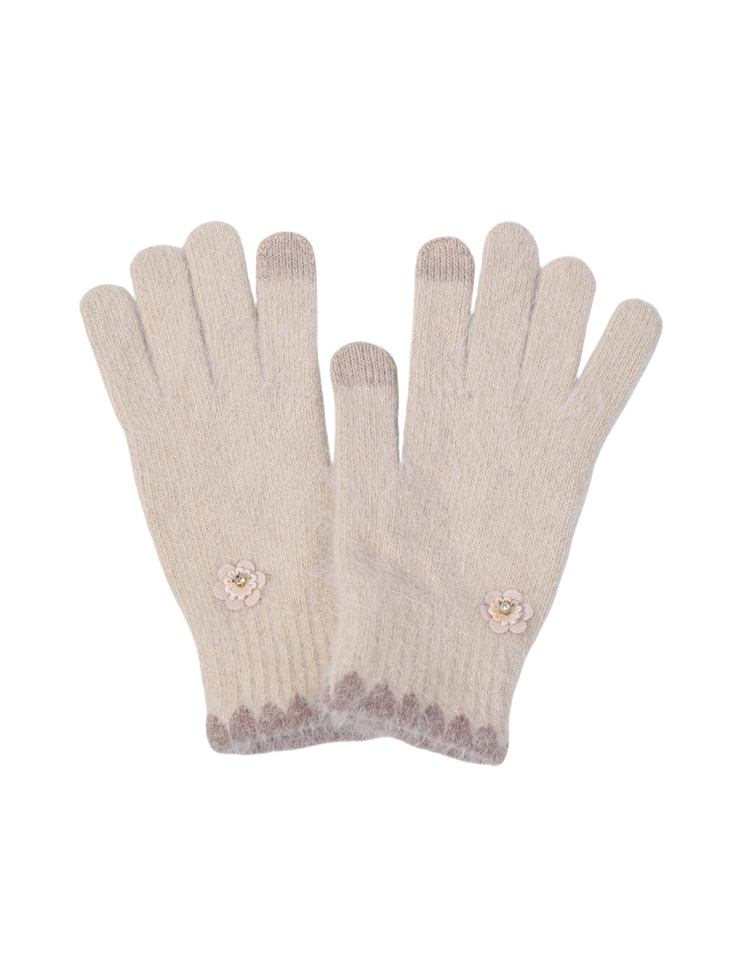 Gloving - Floral Accent Touchscreen Gloves