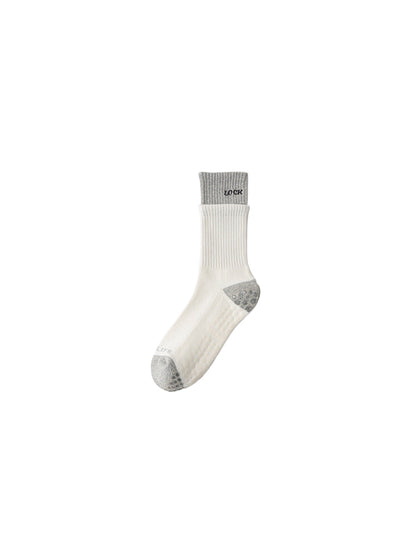 Rufia - Color Block Ribbed Cuff Socks