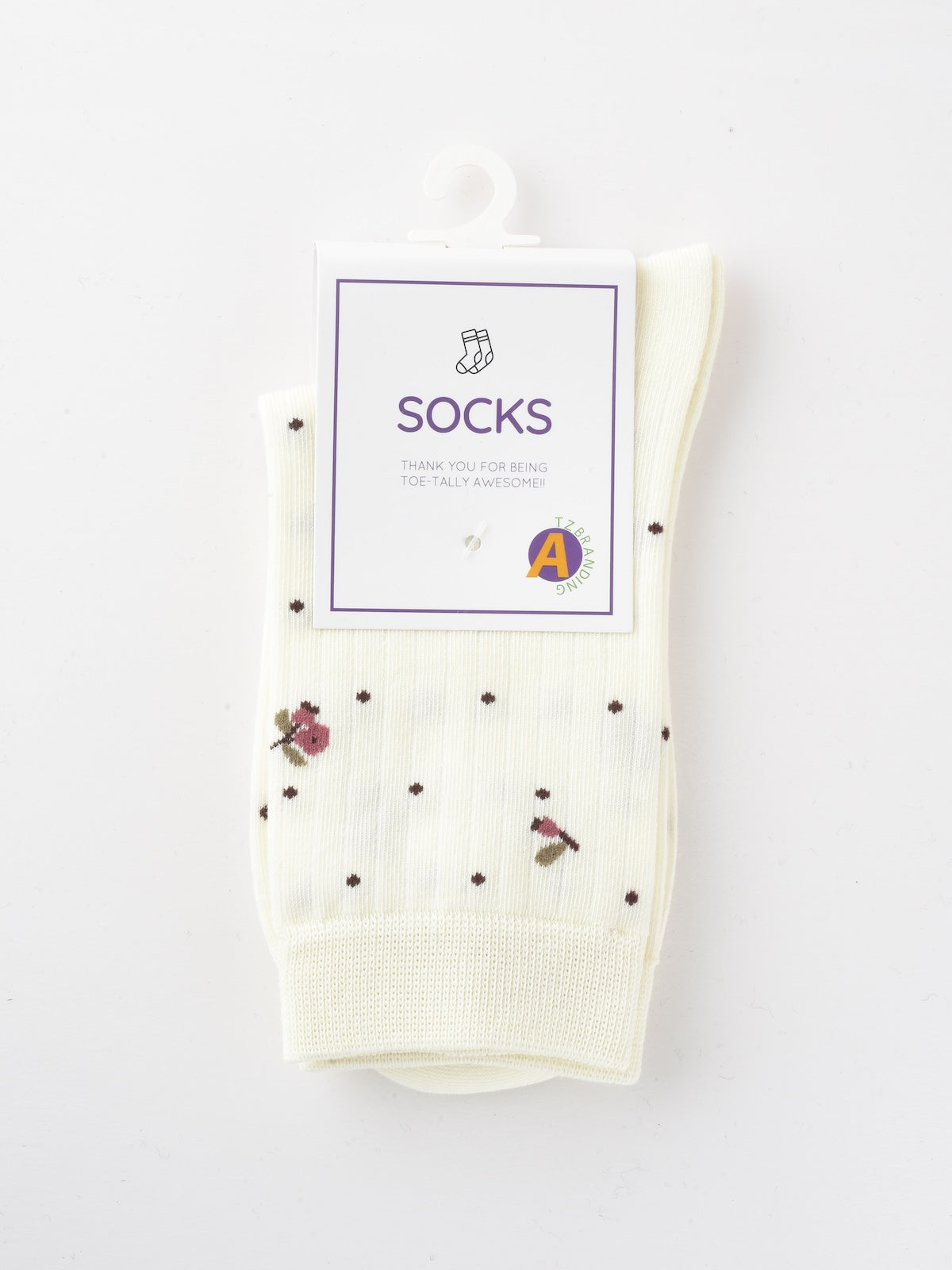 Rufia - Retro Floral Mid-calf Socks