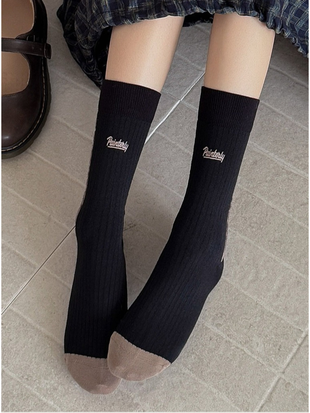 Rufia - Floral Lace-Edge Everyday Crew Socks
