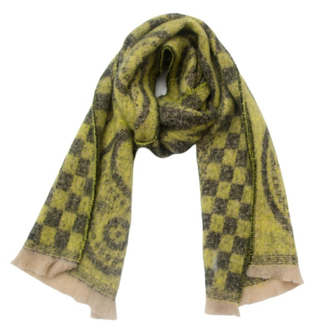 Scarvii - Colorful Paisley Print Winter Scarf