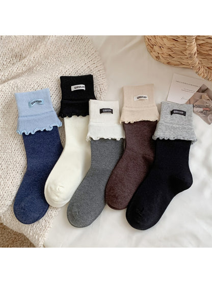 Rufia - Soft Cuff Detail Crew Socks