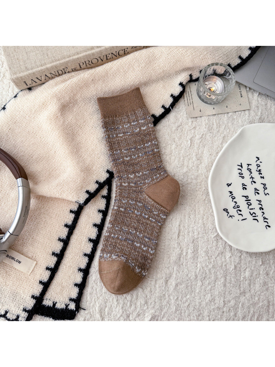 Rufia - Soft Tweed Knit Crew Socks product image 6