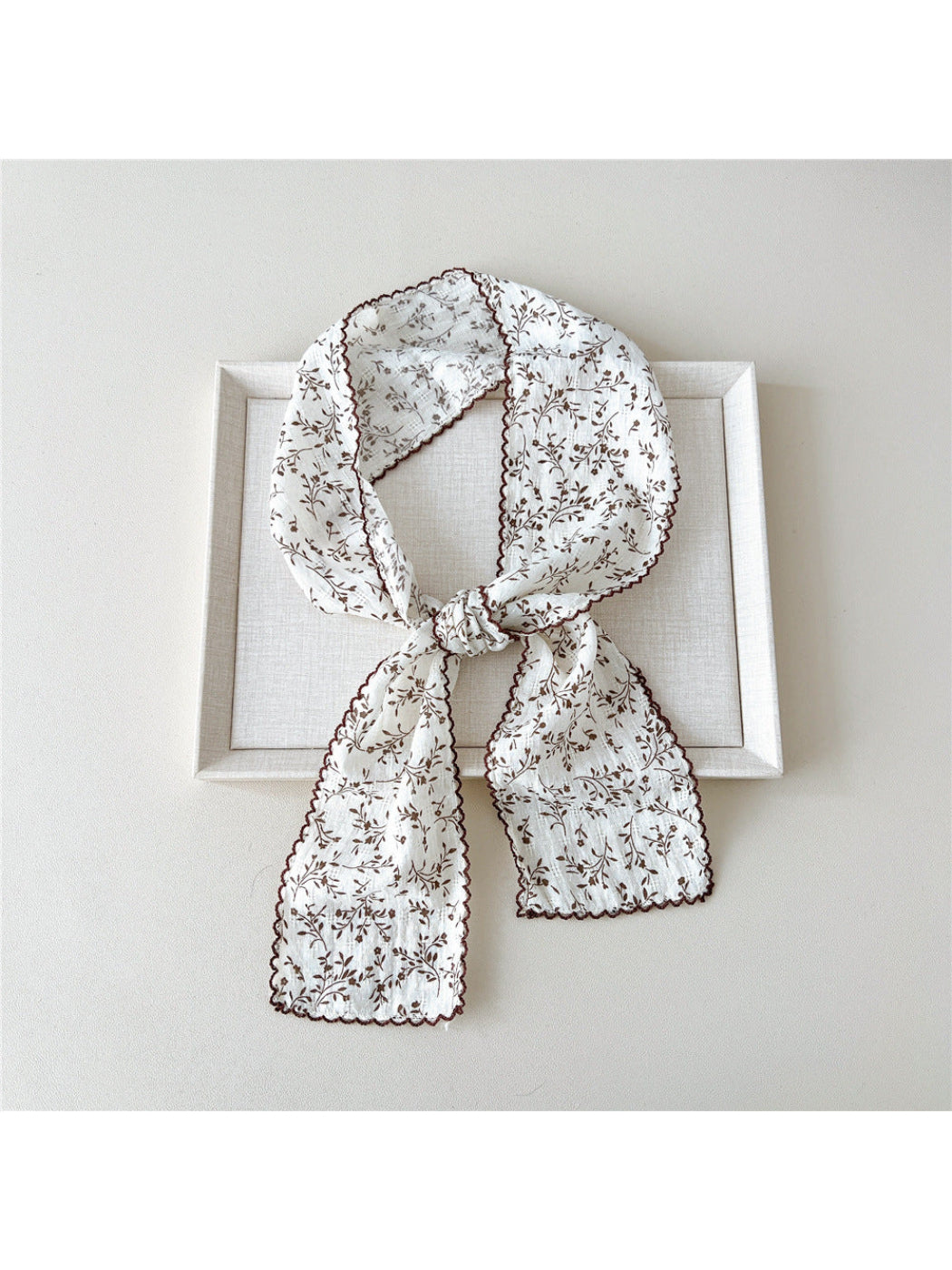 Scarvii - Floral Patchwork Narrow Scarf