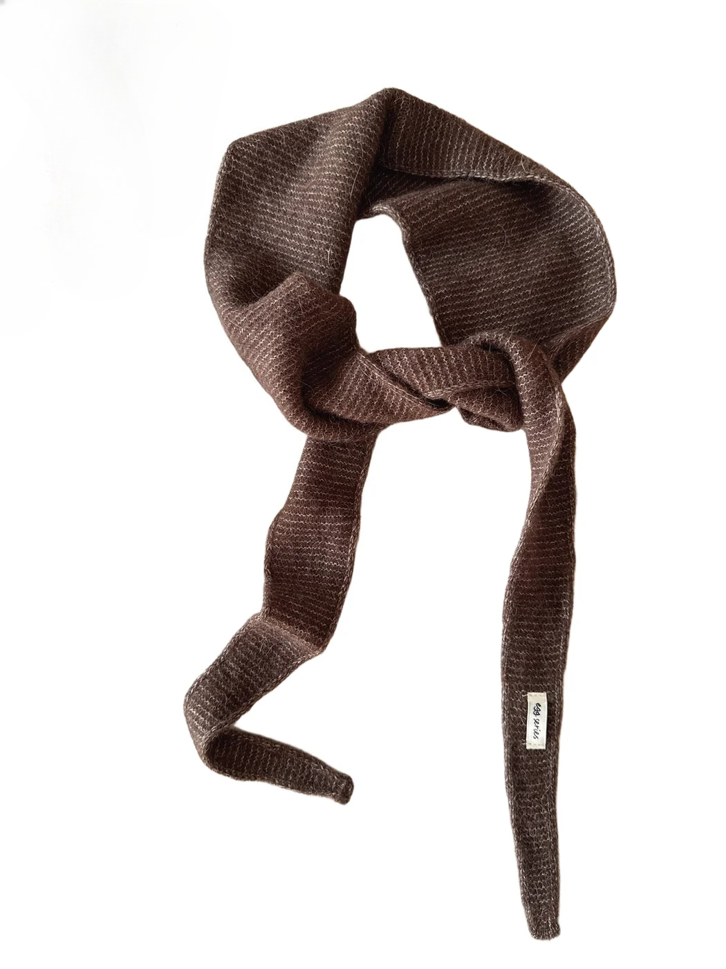 Scarvii - Textured Tapered Long Narrow Scarf