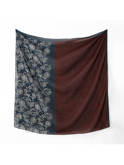 Scarvii - Ethnic Print Square Scarf & Shawl