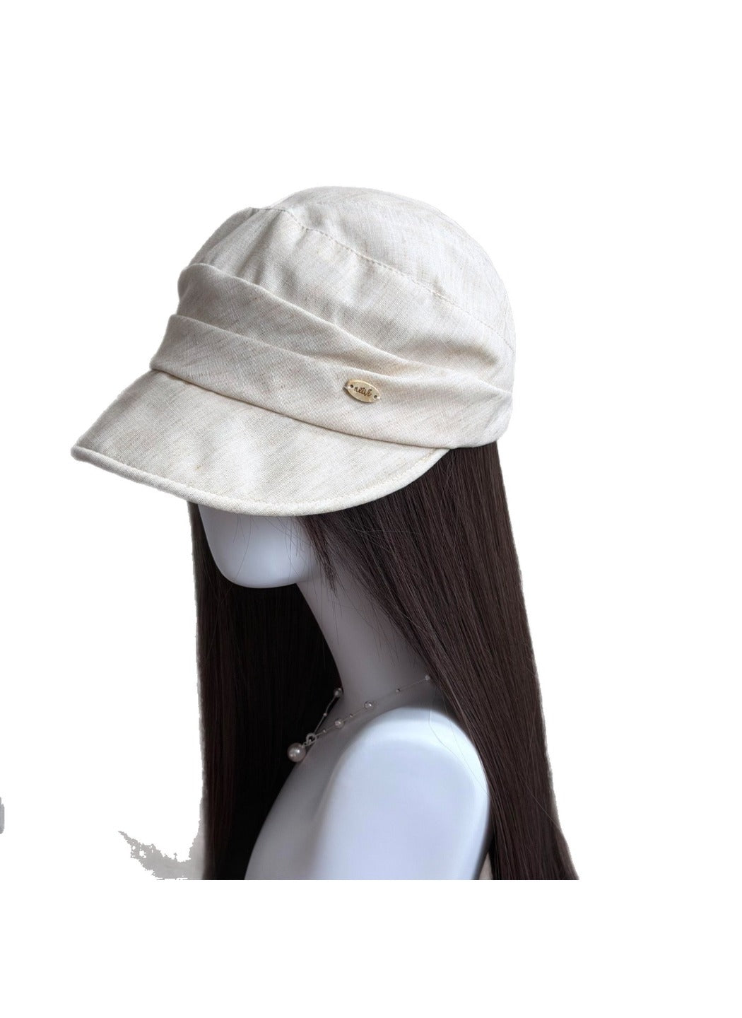 Haila - Textured Folded Brim Cloche Hat