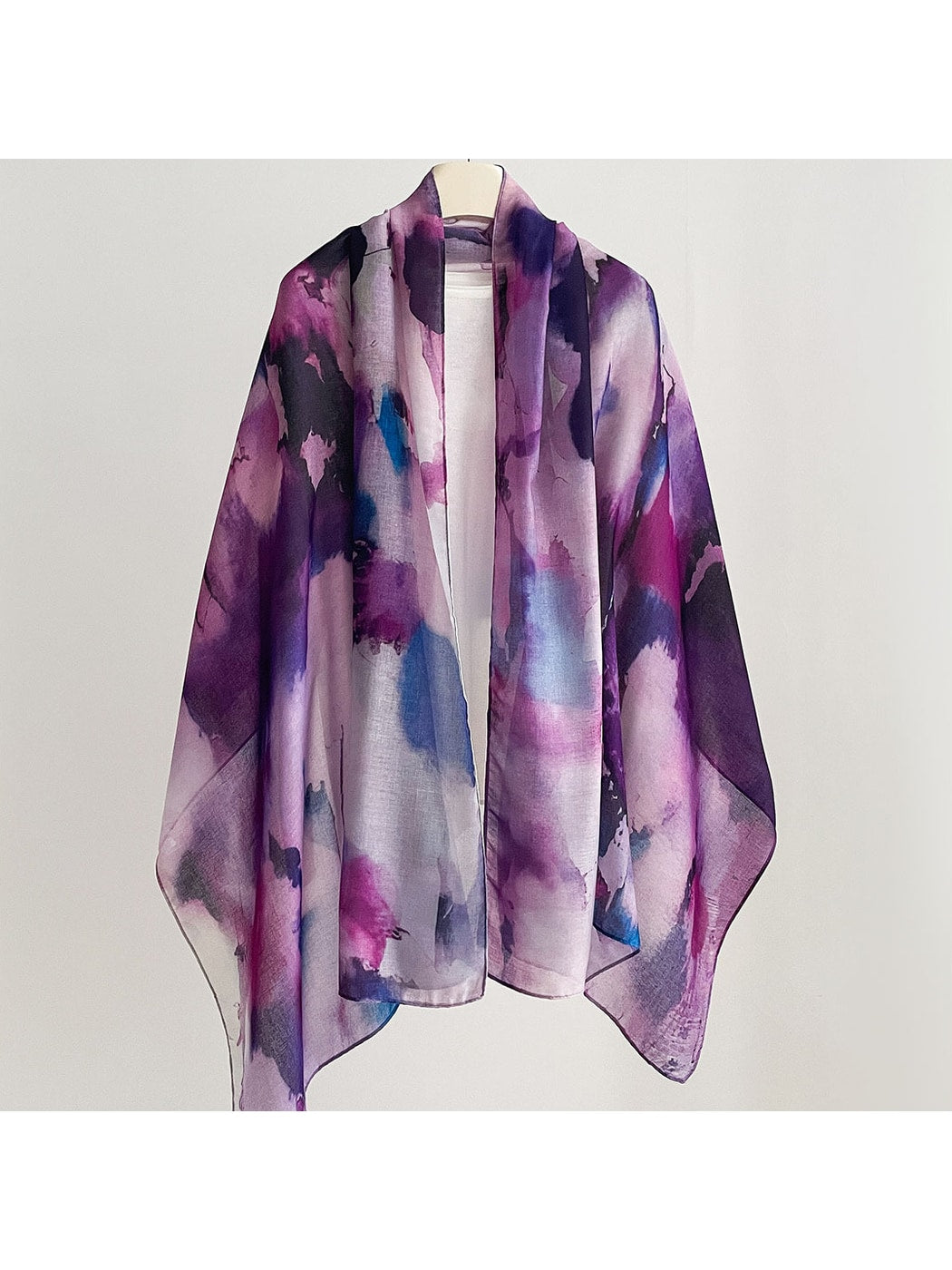 Scarvii - Vintage Floral Print Summer Wrap Scarf