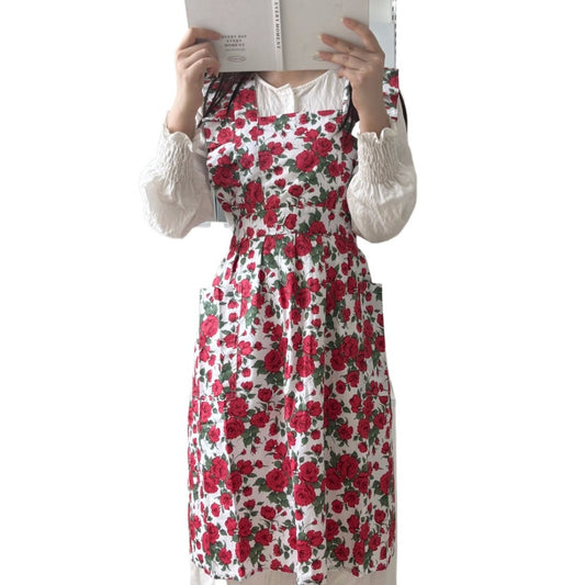 Apros - Floral Ruffle Apron - Sweet & Stylish