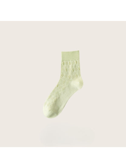 Rufia - Soft Geometric Textured Crew Socks product image 12