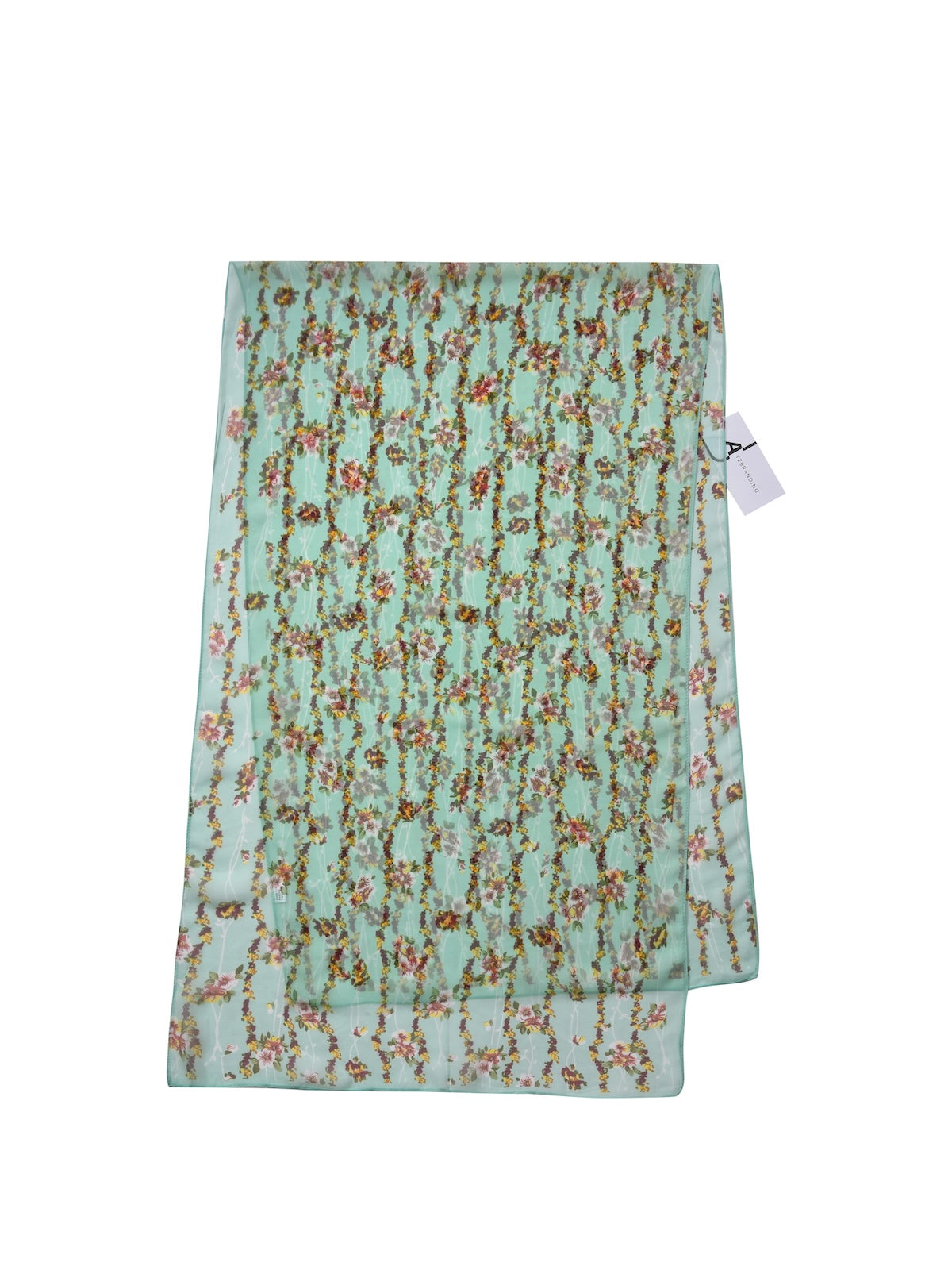 Scarvii - Vines Flower Print Scarf - Cool & Soft