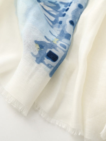 Scarvii - Oversized Landscape Print Scarf