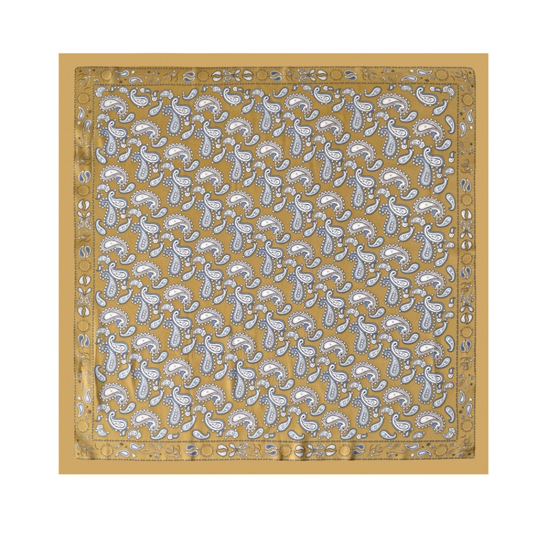 Scarvii - Soft Vintage Paisley Printed Square Scarf