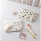 Cosbai - Floral Bow Print Handheld Cosmetic Bag
