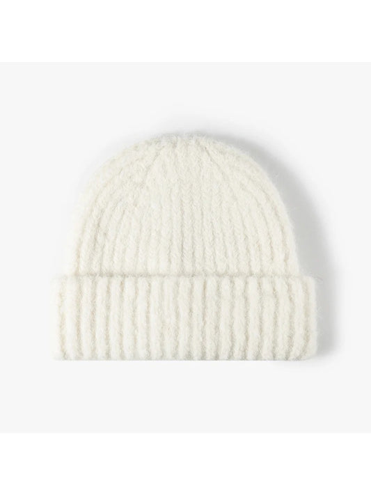 Haila - Heathered Ribbed Cuffed Knit Beanie