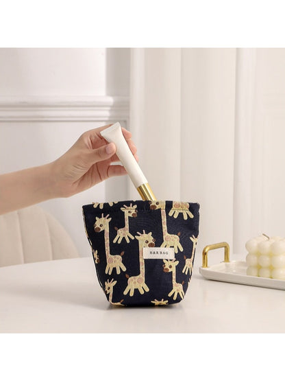 Cosbai - Giraffe Print Portable Storage Bag