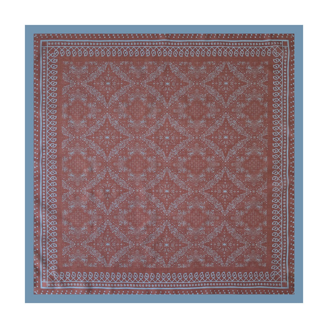 Scarvii - 27.5" Boho Paisley Print Scarf - Vintage & Light