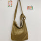 Cosbai - Vintage Solid Corduroy Shoulder Bag