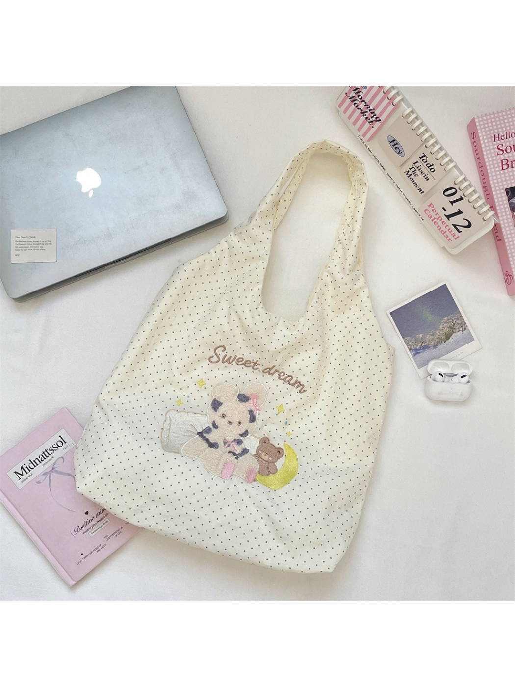 Cosbai - Sleepy Bear Shoulder Tote
