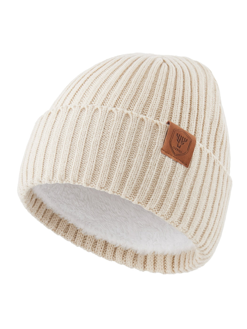 Haila - Foldable Brimless Round Crown Knit Beanie
