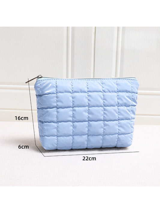Cosbai - Square Quilted Makeup Cosmetic Pouch detail view 2