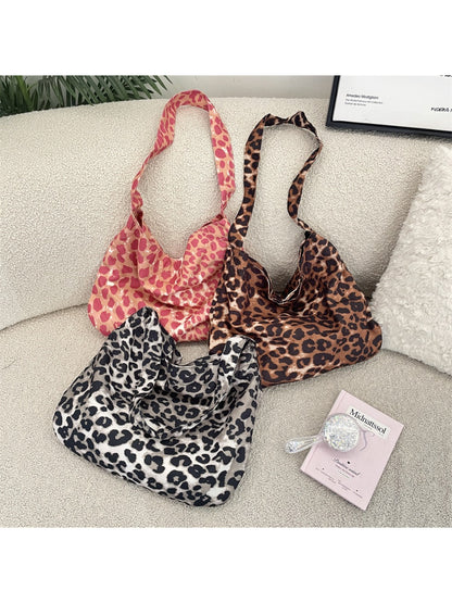 Cosbai - Leopard Print Shoulder Bag