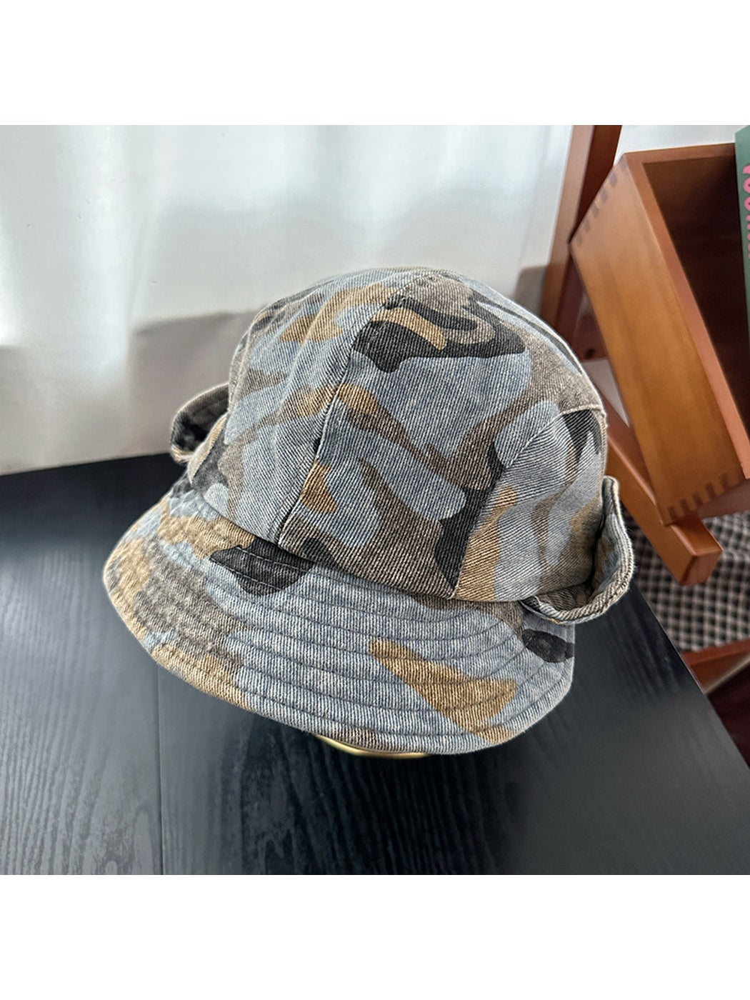 Haila - Vintage Camouflage Foldable Bucket Hat