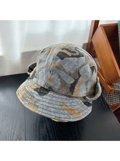 Haila - Vintage Camouflage Foldable Bucket Hat