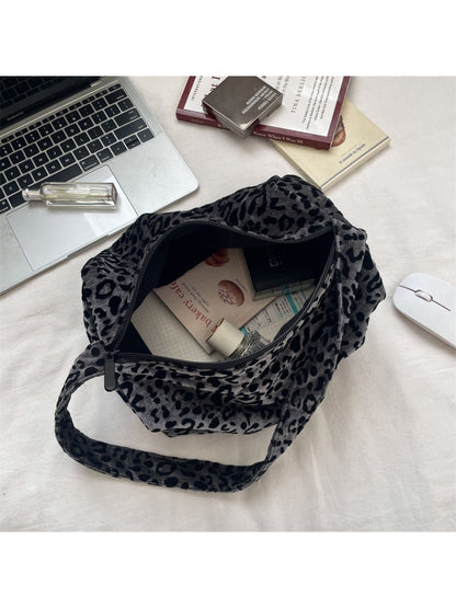 Cosbai - Leopard Slouchy Shoulder Tote