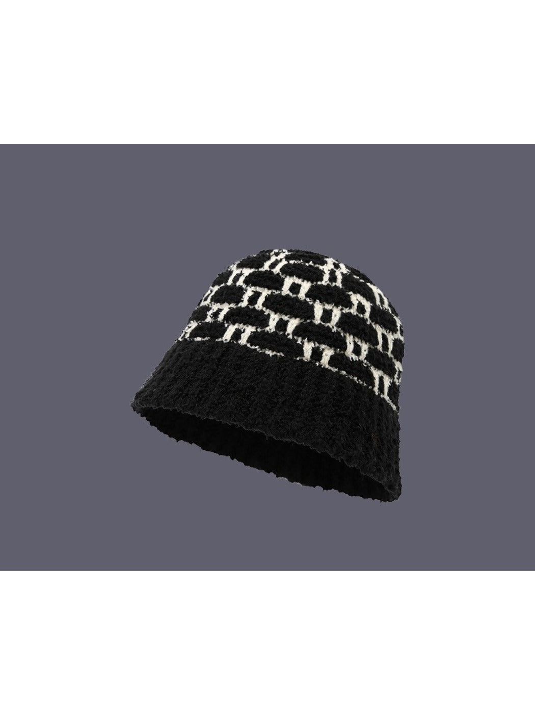 Haila - Winter Diamond Knitted Bucket Hat