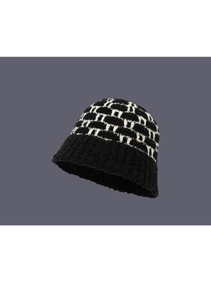 Haila - Winter Diamond Knitted Bucket Hat