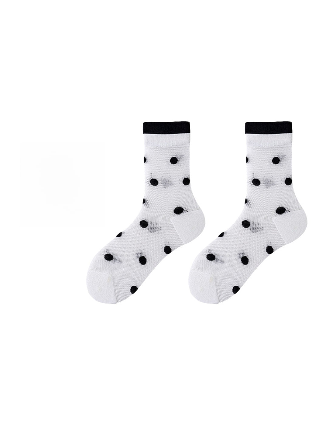 Rufia - Fresh Contrast Polka Dot Crew Sock