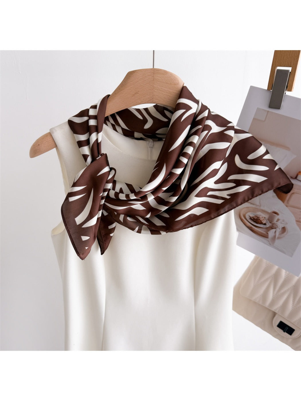 Scarvii - Zebra Print Square Scarf