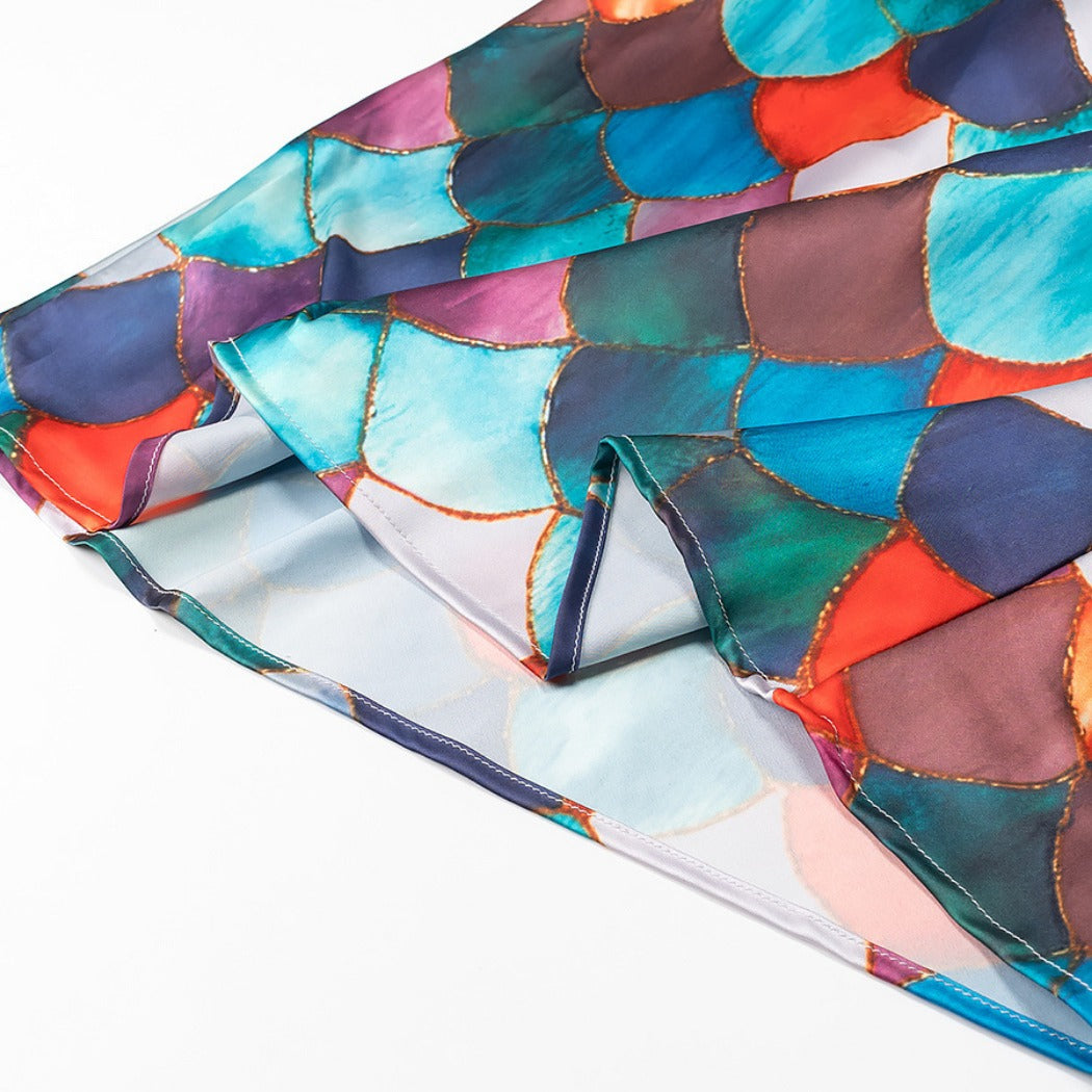 Troposa - Mermaid Scale Colorful Dress - Dreamy & Stylish
