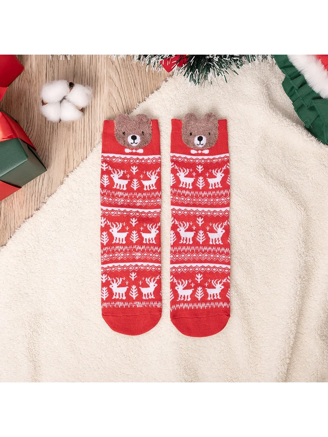 Rufia - Fine Knit Mid-Calf Socks