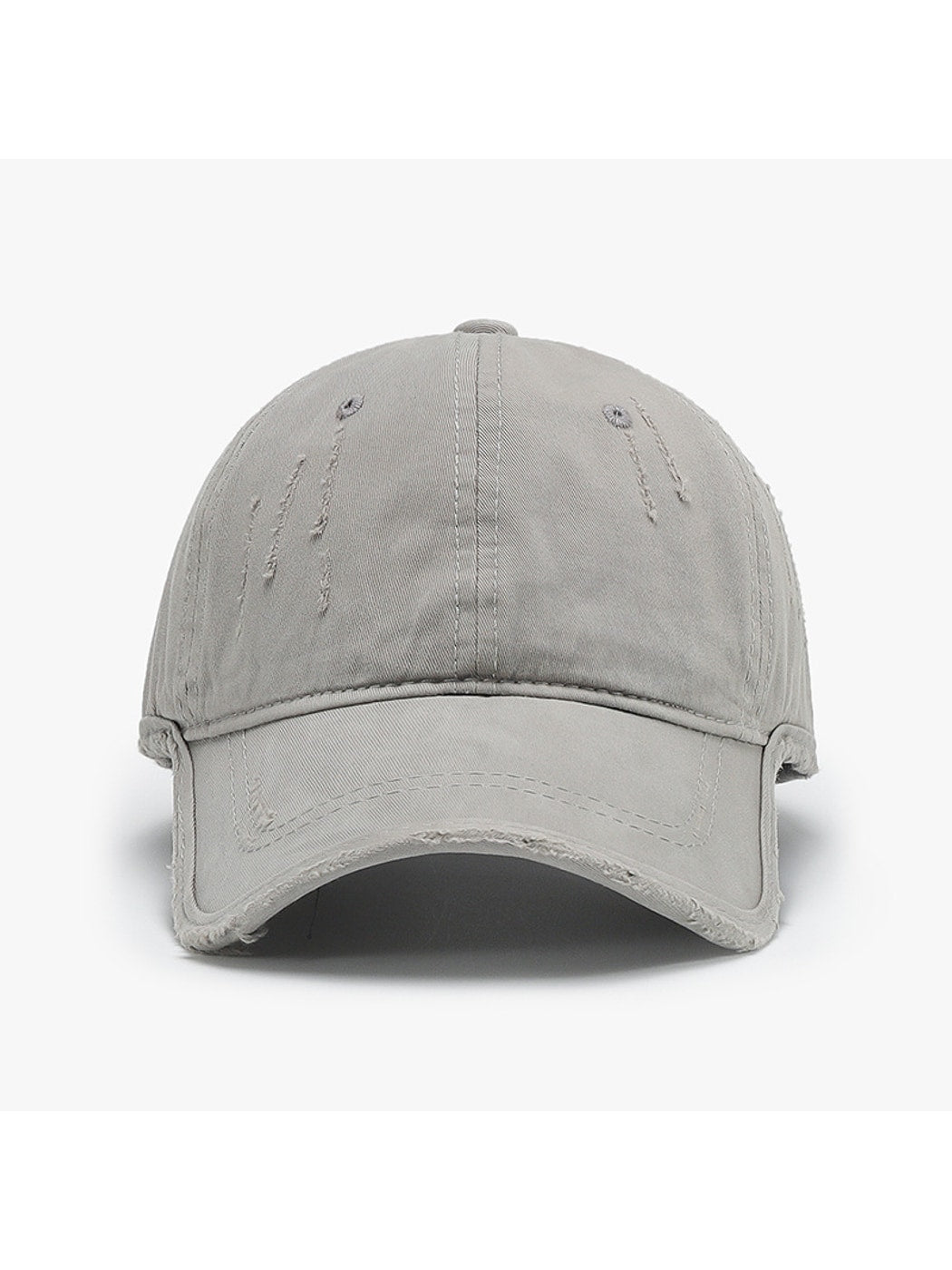 Haila - Adjustable Distressed Curved Brim Baseball Cap