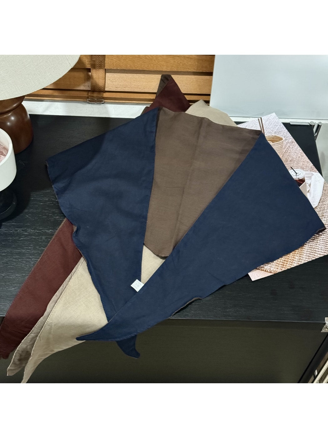 Scarvii - Double Sided Color Block Triangle Bandana
