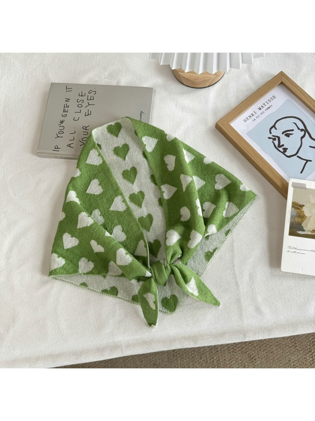 Scarvii - Sweet Style Heart Pattern Bandana Scarf
