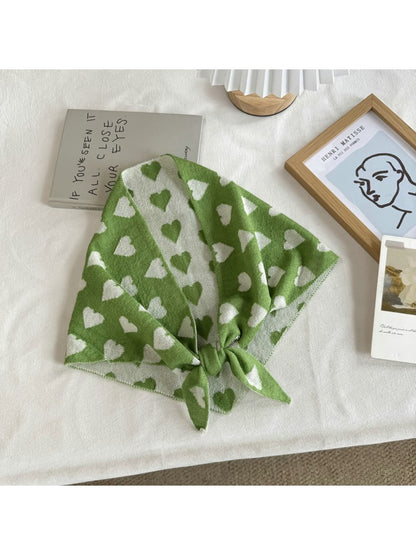 Scarvii - Sweet Style Heart Pattern Bandana Scarf