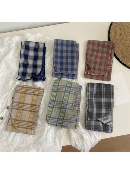 Scarvii Classic Plaid Skinny Scarf
