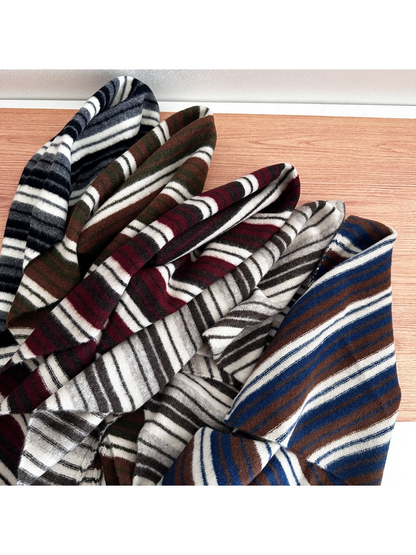 Scarvii - Striped Triangle Neck Scarf