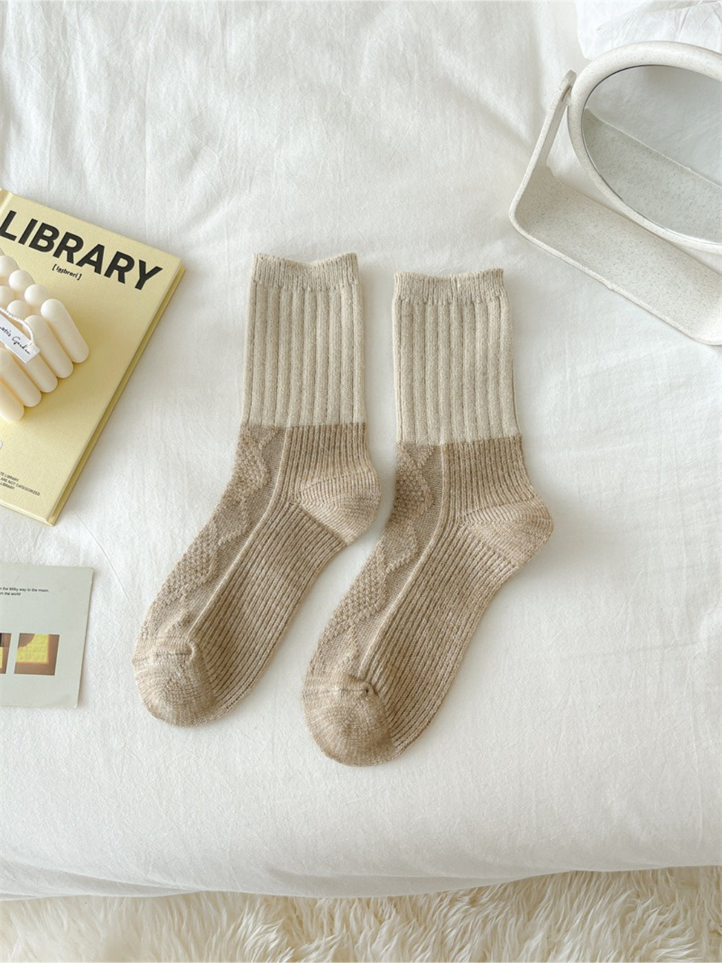Rufia - Colorblock Cozy Crew Socks