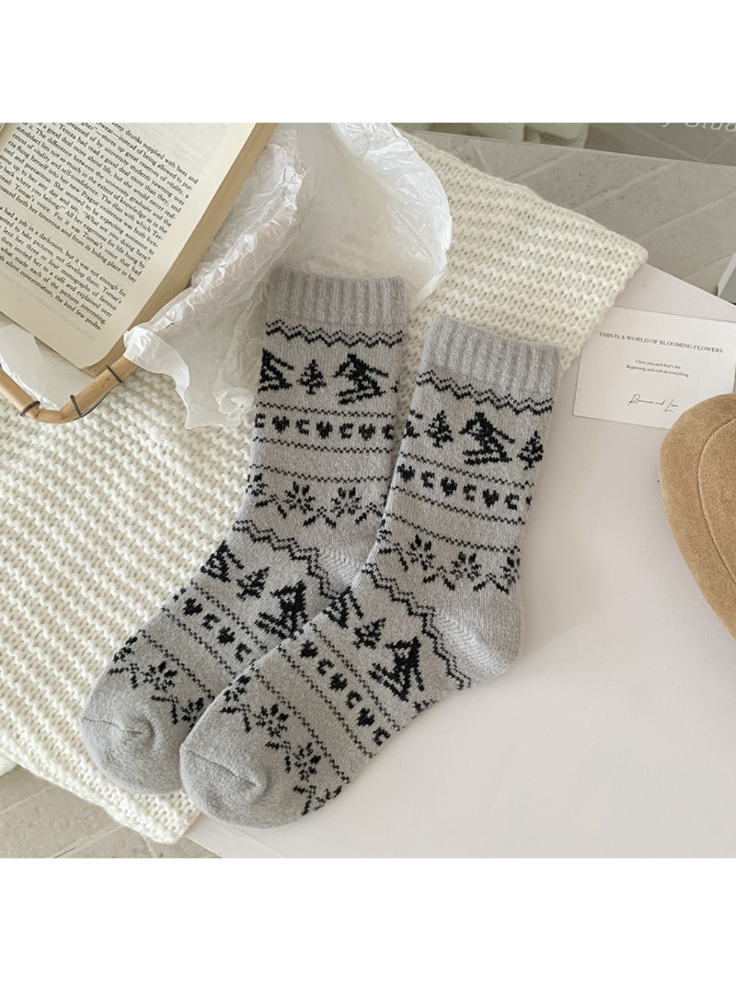 Rufia - Nordic Winter Pattern Socks