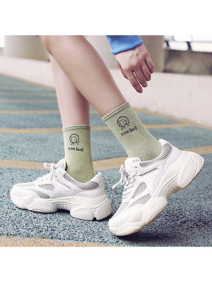 Rufia - Mood Words Embroidered Crew Socks product image 3