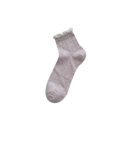 Rufia - Soft Pastel Mixed Knit Ankle Socks product image 2
