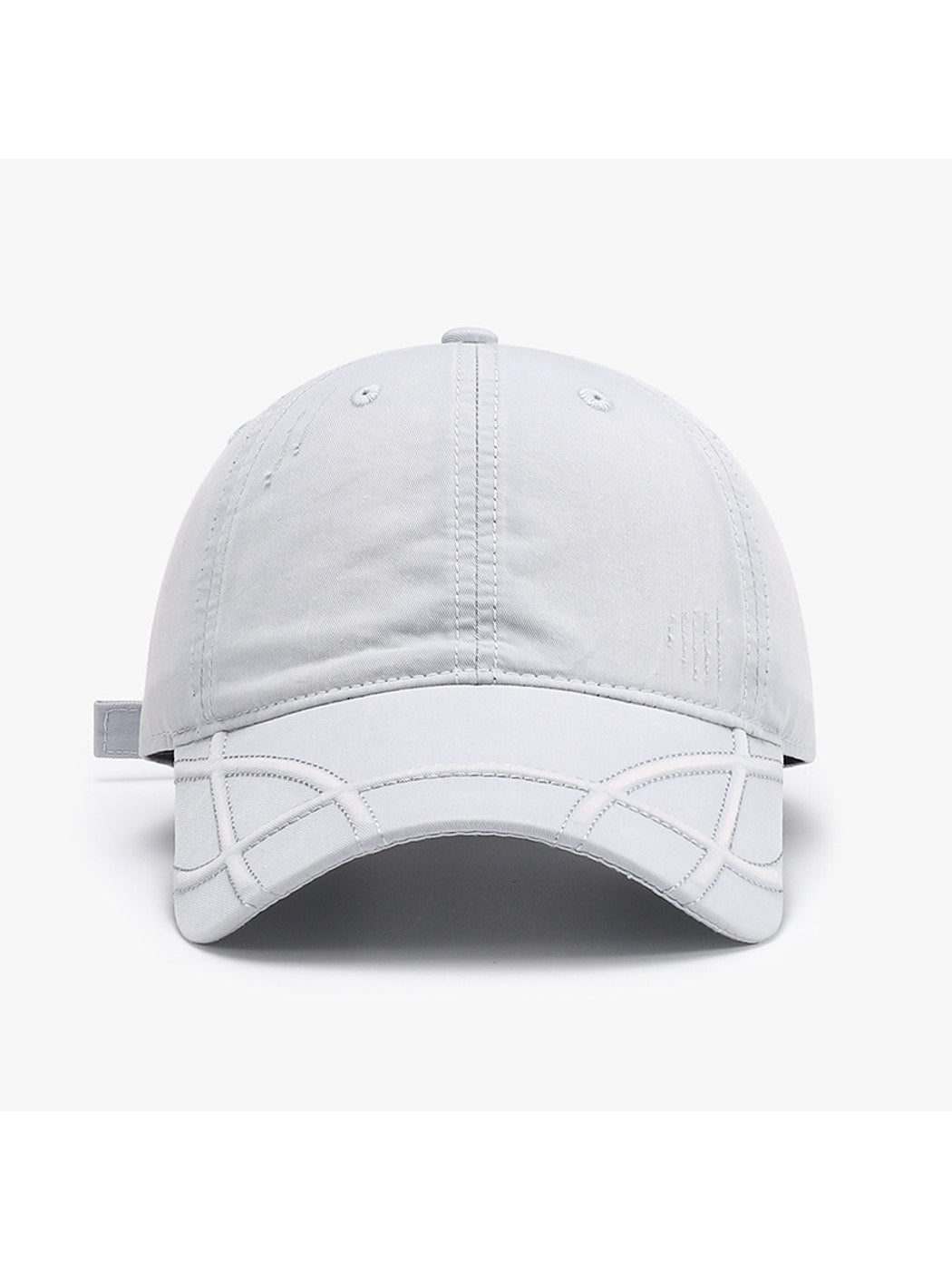 Haila - Round Crown Solid Color Baseball Cap