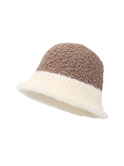 Haila – Two-Tone Fuzzy Winter Bucket Hat